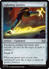 Lightning Greaves [Duskmourn: House of Horror Commander] | Good Games Adelaide SA