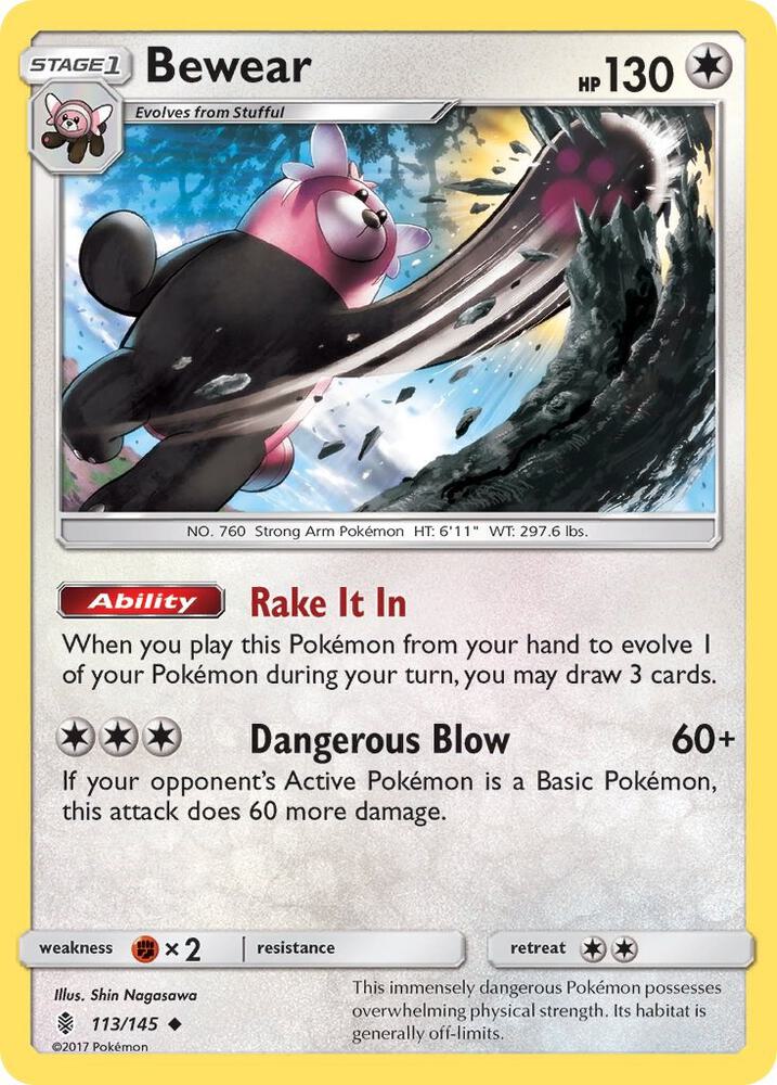 Bewear 113/145 (SM - Guardians Rising)  | Good Games Adelaide SA