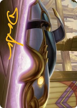 Mysterious Limousine Art Card Gold Stamped Signature 6 (Art Series: Streets of New Capenna)  | Good Games Adelaide SA