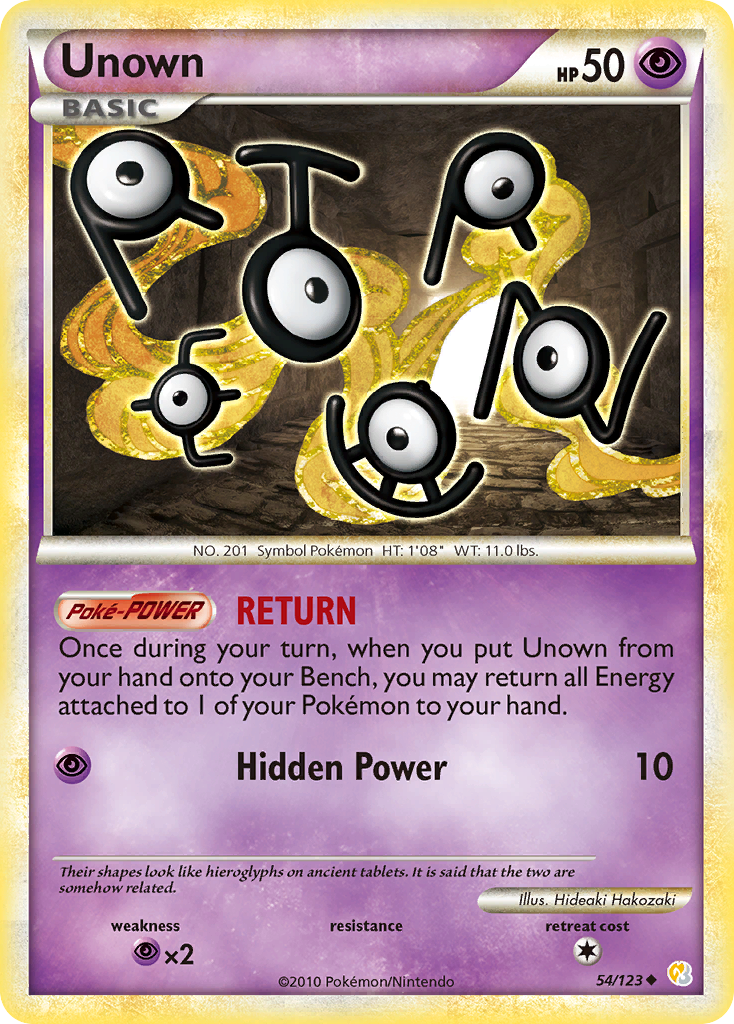 Unown (54/123) [HeartGold & SoulSilver: Base Set] | Good Games Adelaide SA