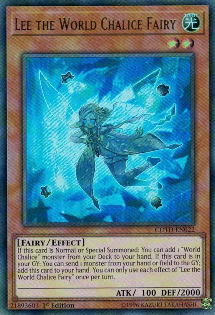 Lee the World Chalice Fairy [COTD-EN022] Ultra Rare | Good Games Adelaide SA