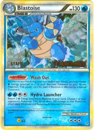 Blastoise Prerelease Staff 13/95 (HGSS Promos)  - Holofoil | Good Games Adelaide SA