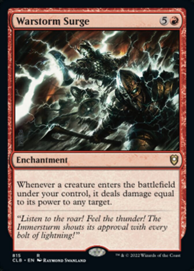 Warstorm Surge [Commander Legends: Battle for Baldur's Gate] | Good Games Adelaide SA