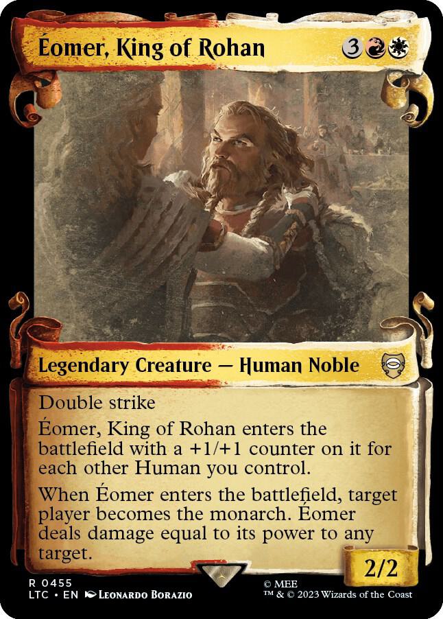 Éomer, King of Rohan 455 (Commander: The Lord of the Rings: Tales of Middle-earth)  - Showcase Scroll Foil | Good Games Adelaide SA
