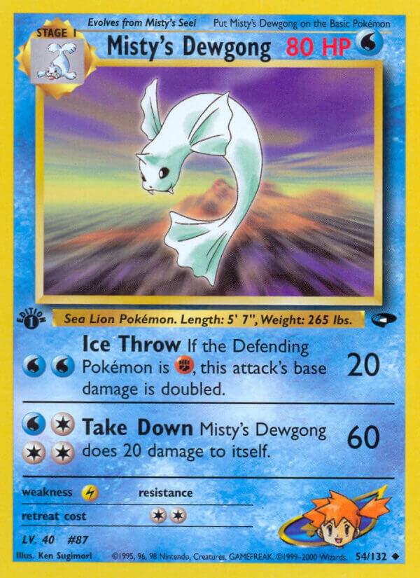 Misty's Dewgong 054/132 (Gym Challenge)  - 1st Edition | Good Games Adelaide SA