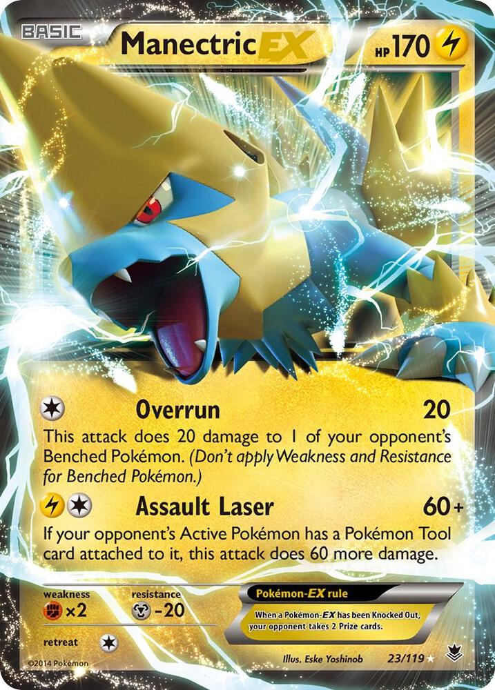 Manectric EX 23/119 (XY - Phantom Forces)  - Holofoil | Good Games Adelaide SA