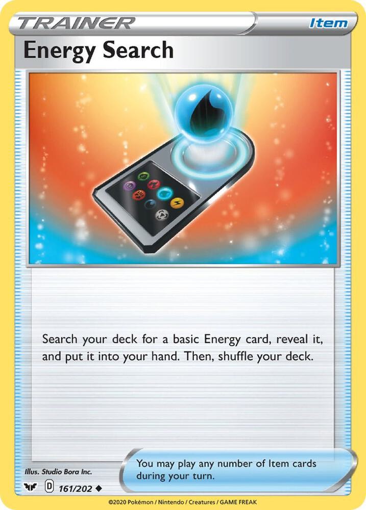 Energy Search 161/202 (SWSH01: Sword & Shield Base Set)  | Good Games Adelaide SA