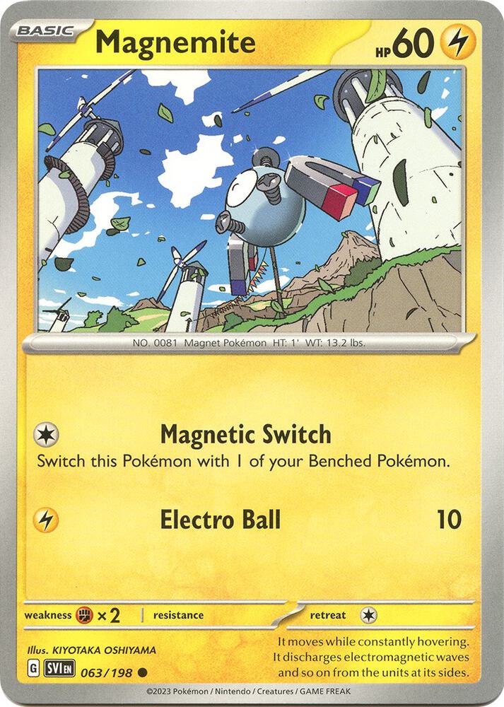 Magnemite 063/198 (SV01: Scarlet & Violet Base Set)  | Good Games Adelaide SA