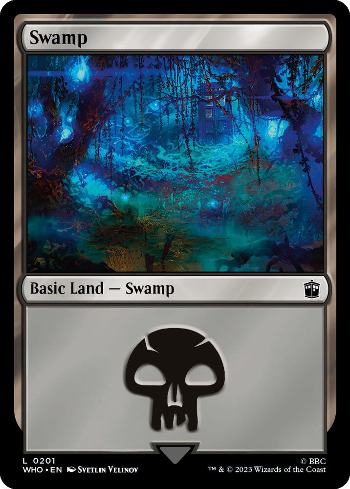 Swamp 201 (Universes Beyond: Doctor Who)  - Foil | Good Games Adelaide SA