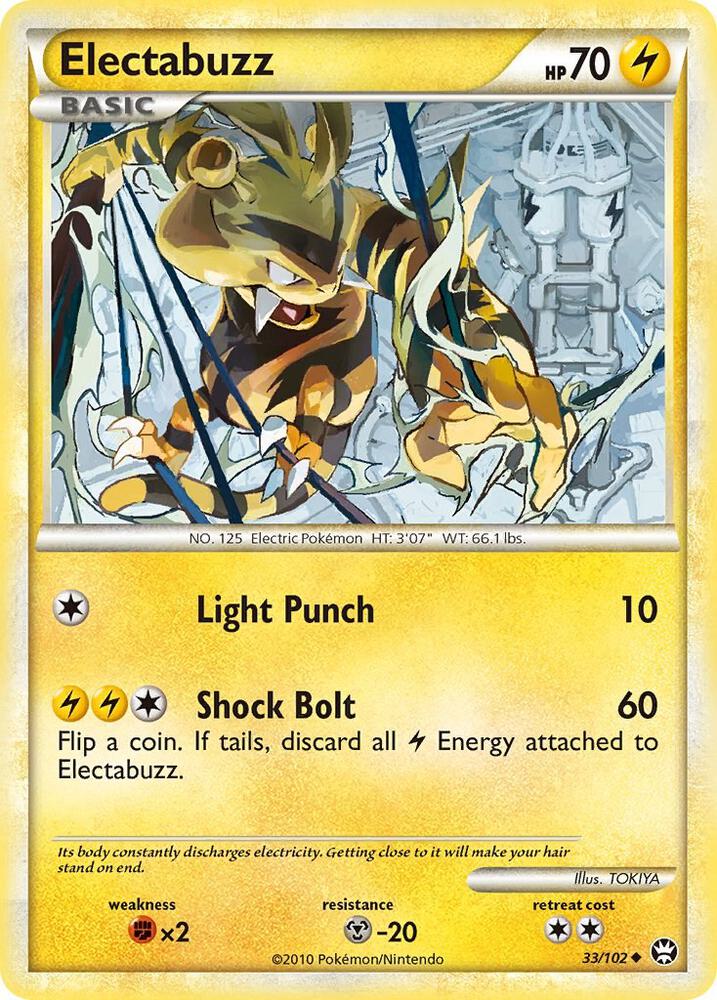 Electabuzz 33/102 (Triumphant)  - Reverse Holofoil | Good Games Adelaide SA