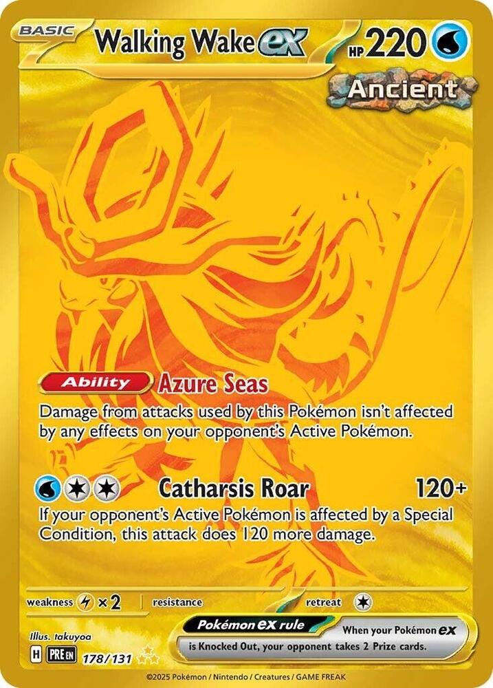 Walking Wake ex (178/131) [Scarlet & Violet: Prismatic Evolutions] | Good Games Adelaide SA