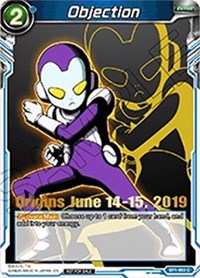 Objection (Origins 2019) (BT1-052_PR) [Tournament Promotion Cards] | Good Games Adelaide SA