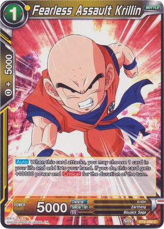 Fearless Assault Krillin (Reprint) (BT6-089) [Battle Evolution Booster] | Good Games Adelaide SA