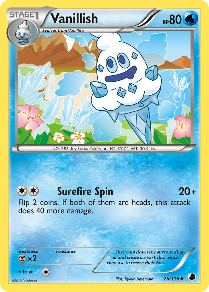 Vanillish (28/116) [Black & White: Plasma Freeze] | Good Games Adelaide SA