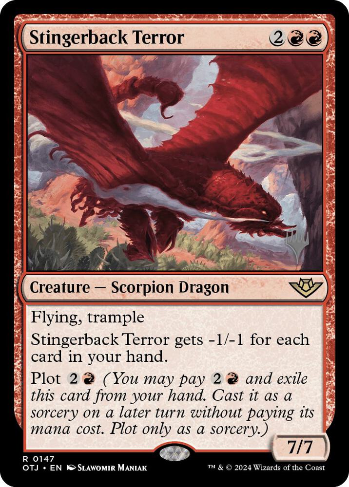 Stingerback Terror 147 (Promo Pack: Outlaws of Thunder Junction)  - Foil | Good Games Adelaide SA