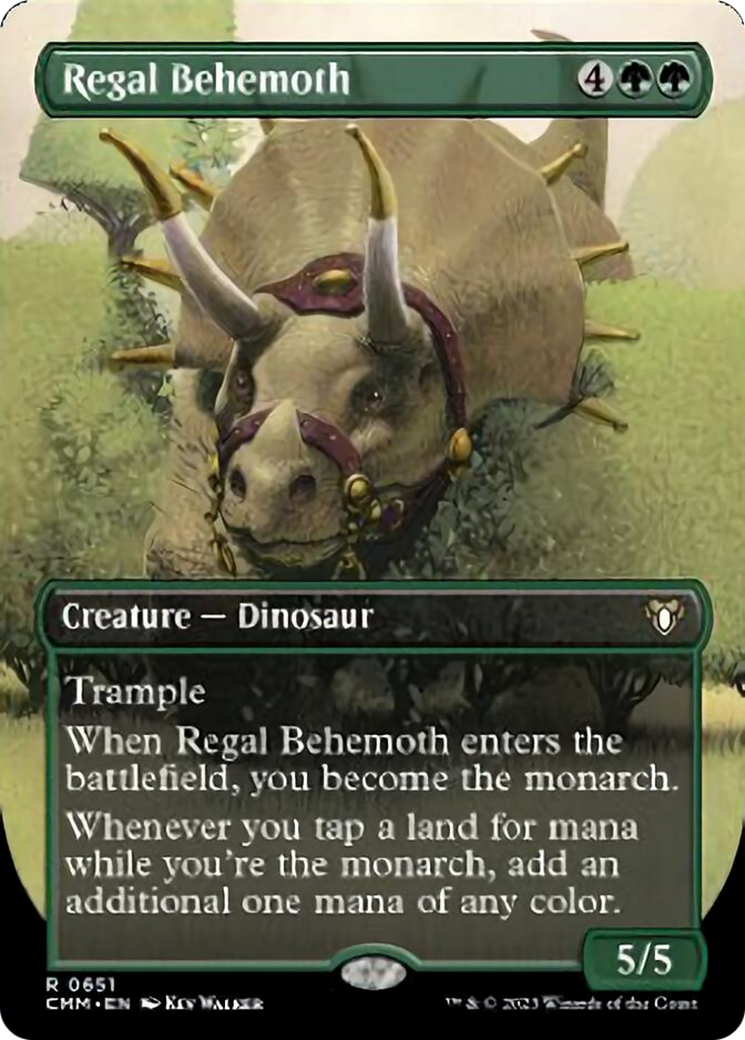 Regal Behemoth (Borderless Alternate Art) [Commander Masters] | Good Games Adelaide SA