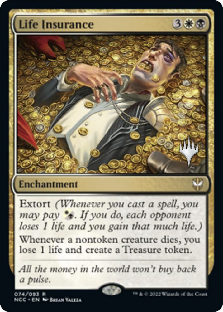 Life Insurance 74 (Promo Pack: Streets of New Capenna)  - Foil | Good Games Adelaide SA