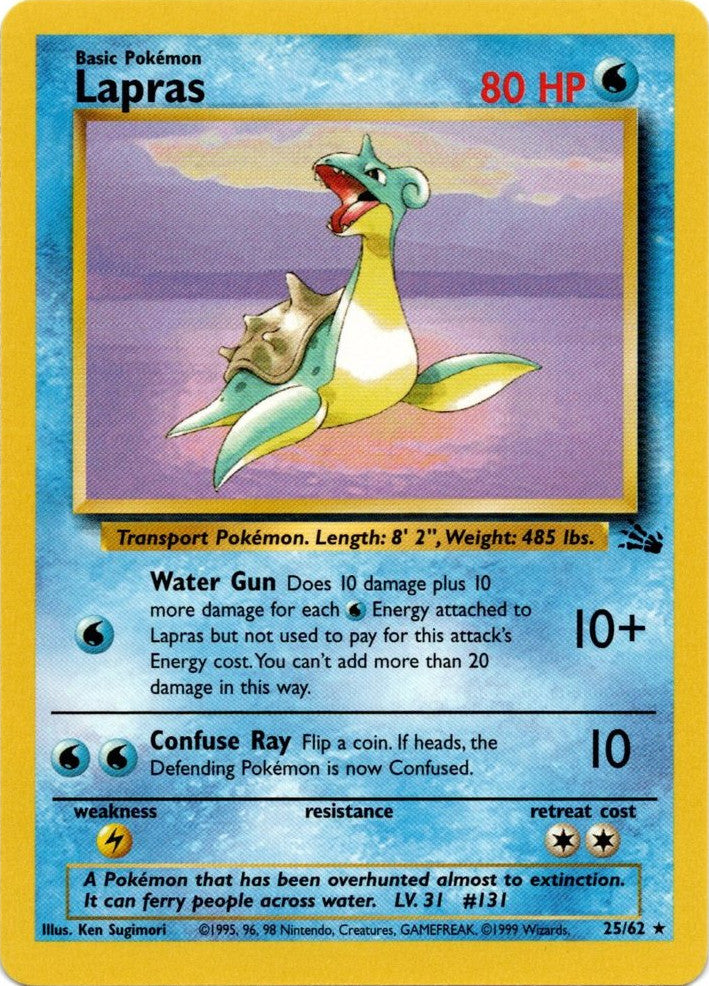 Lapras (25/62) [Fossil Unlimited] | Good Games Adelaide SA