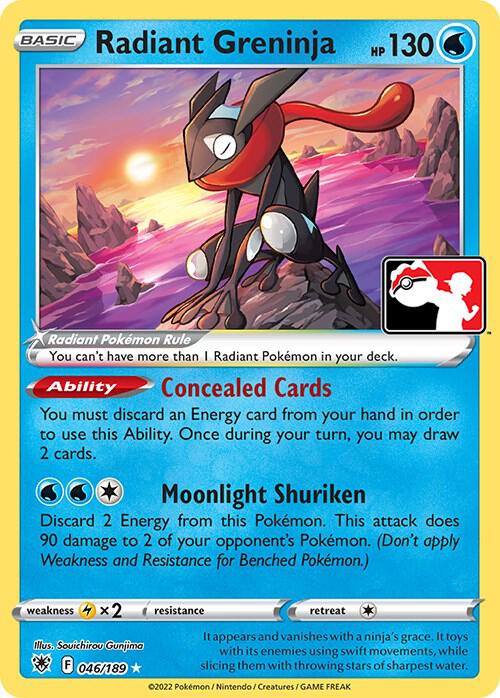 Radiant Greninja Series 3 046/189 (Prize Pack Series Cards)  - Holofoil | Good Games Adelaide SA