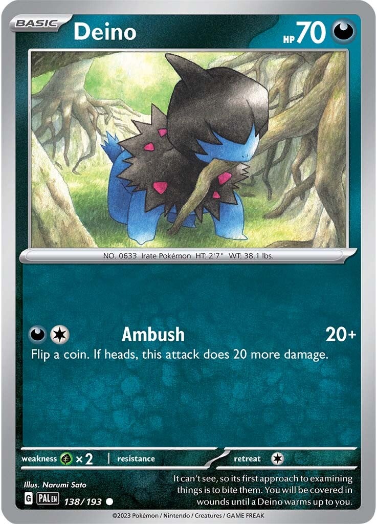 Deino (138/193) [Scarlet & Violet: Paldea Evolved] | Good Games Adelaide SA