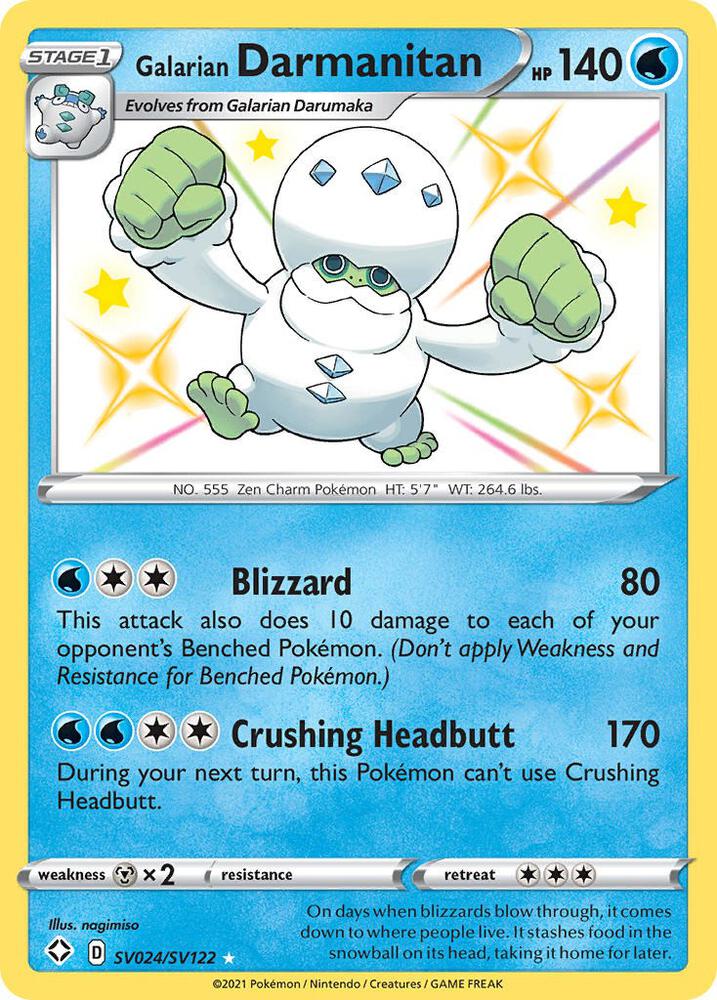 Galarian Darmanitan SV024/SV122 (Shining Fates: Shiny Vault)  - Holofoil | Good Games Adelaide SA