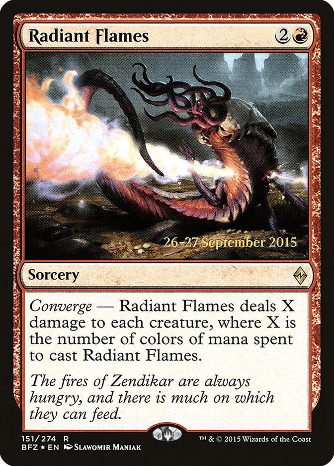 Radiant Flames 151 (Prerelease Cards)  - Foil | Good Games Adelaide SA