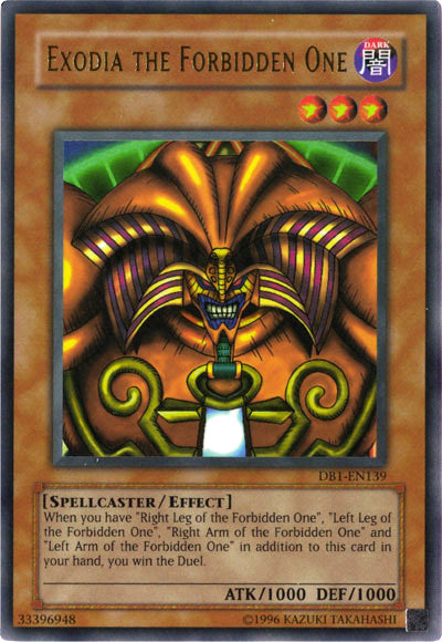 Exodia the Forbidden One [DB1-EN139] Ultra Rare | Good Games Adelaide SA