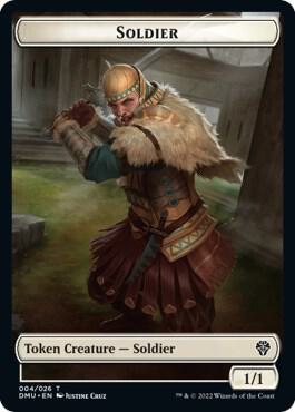 Soldier Ornithopter Double Sided Token 4 // 22 (Dominaria United)  - Foil | Good Games Adelaide SA