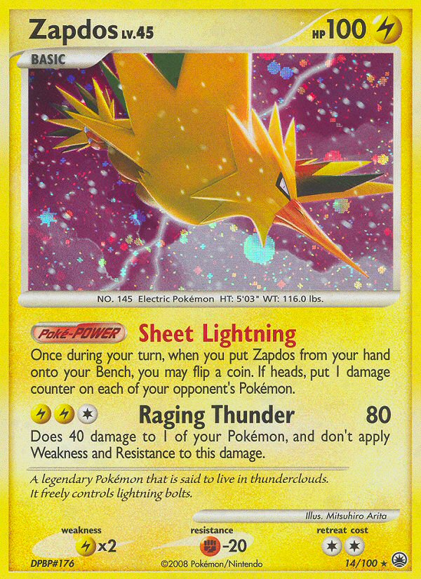 Zapdos (14/100) [Diamond & Pearl: Majestic Dawn] | Good Games Adelaide SA