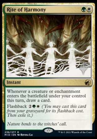 Rite of Harmony (Promo Pack) [Innistrad: Midnight Hunt Promos] | Good Games Adelaide SA