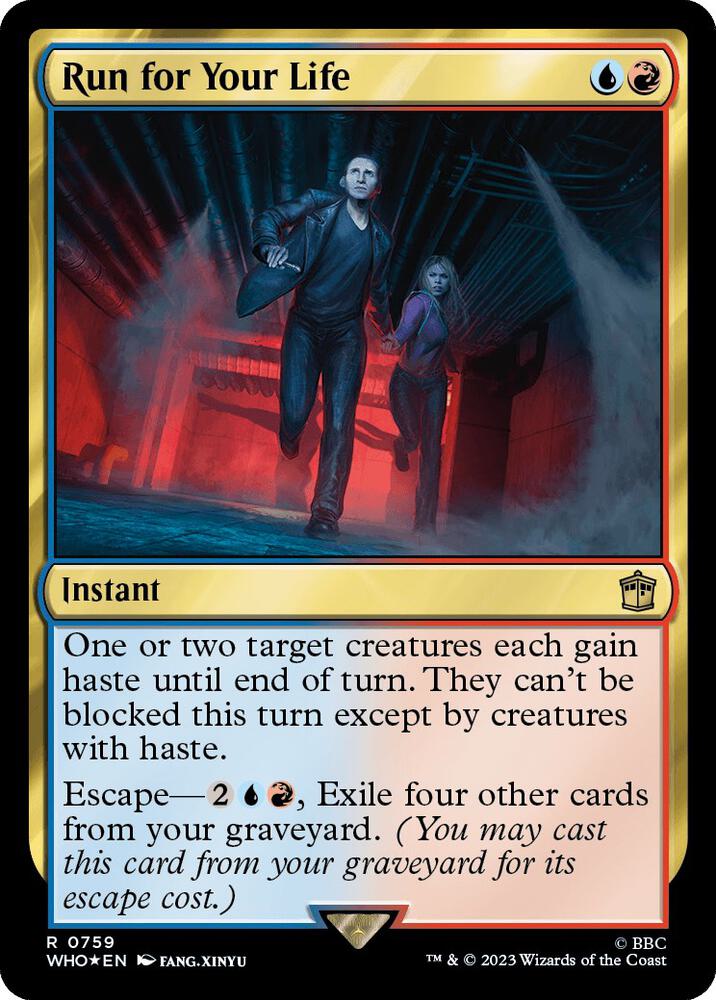 Run for Your Life 759 (Universes Beyond: Doctor Who)  - Foil | Good Games Adelaide SA