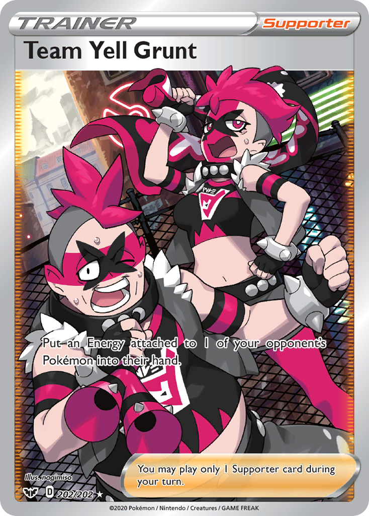 Team Yell Grunt (202/202) [Sword & Shield: Base Set] | Good Games Adelaide SA