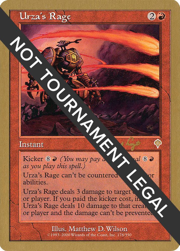 Urzas Rage 2001 Tom van de Logt INV tvdl178/138 (World Championship Decks)  | Good Games Adelaide SA