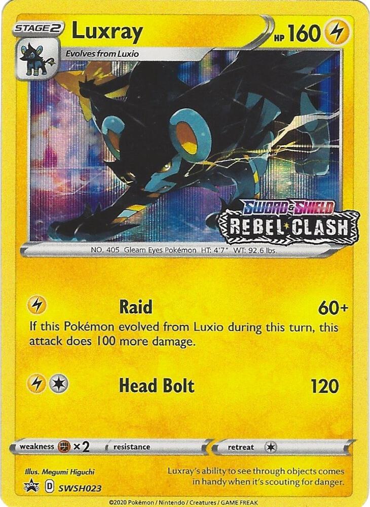 Luxray Prerelease SWSH023 (SWSH: Sword & Shield Promo Cards)  - Holofoil | Good Games Adelaide SA