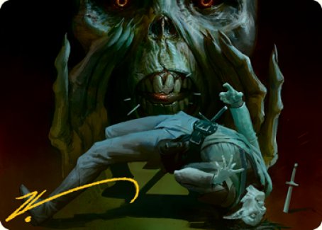 Power Word Kill Art Card (Gold-Stamped Signature) [Dungeons & Dragons: Adventures in the Forgotten Realms Art Series] | Good Games Adelaide SA