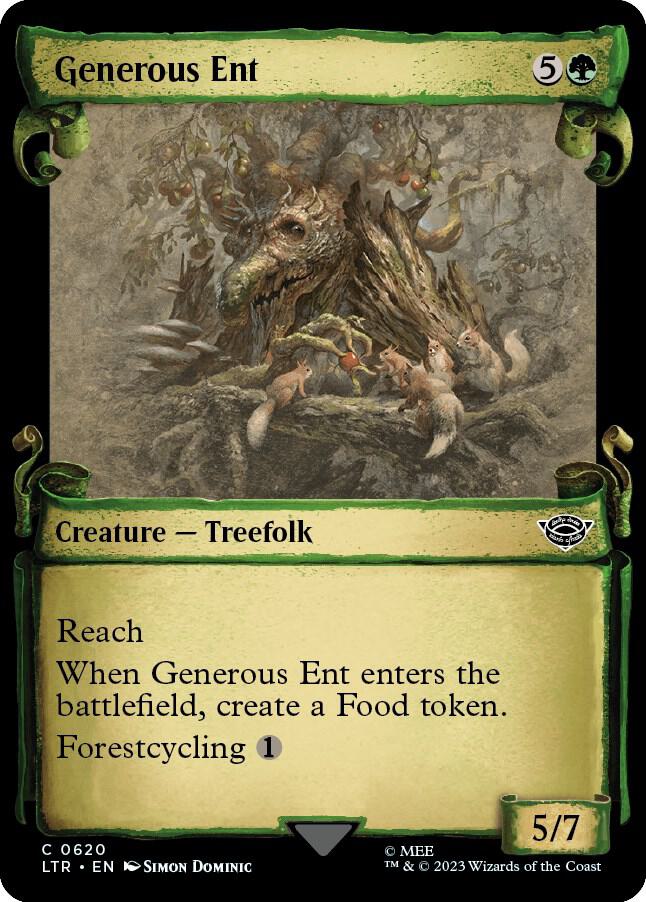 Generous Ent 620 (Universes Beyond: The Lord of the Rings: Tales of Middle-earth)  - Showcase Scroll | Good Games Adelaide SA