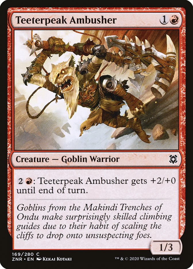 Teeterpeak Ambusher [Zendikar Rising] | Good Games Adelaide SA
