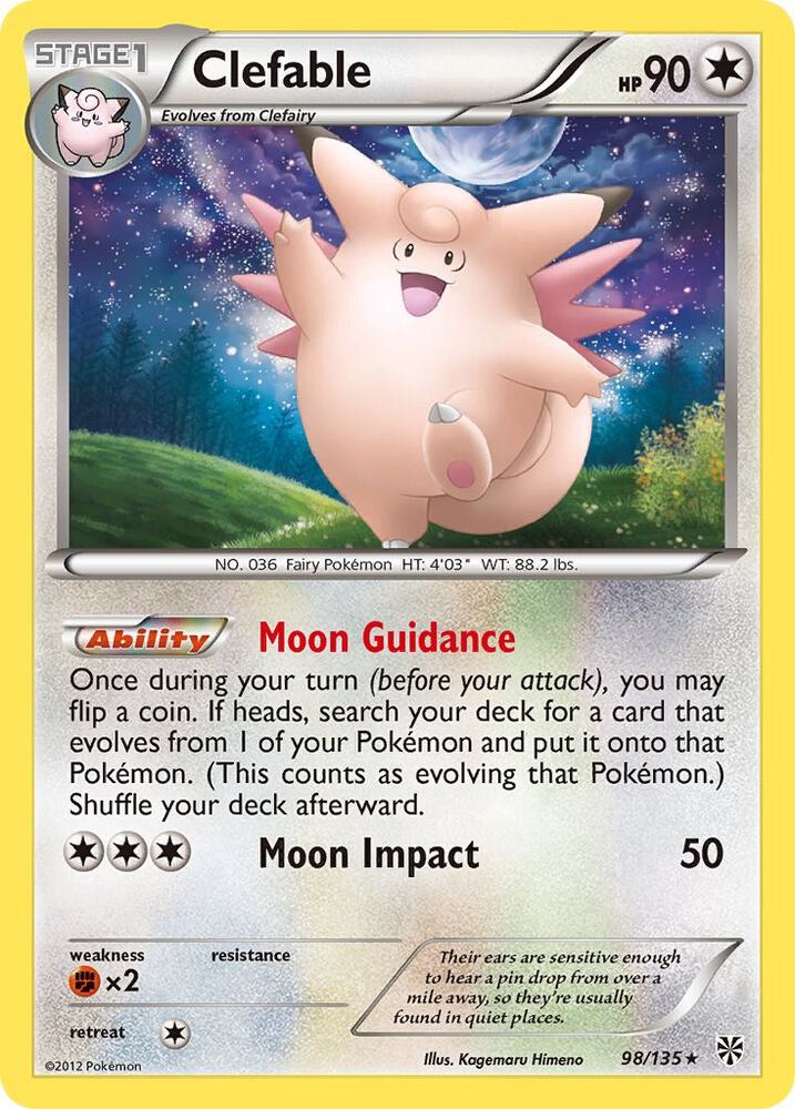 Clefable 98/135 (Plasma Storm)  - Reverse Holofoil | Good Games Adelaide SA