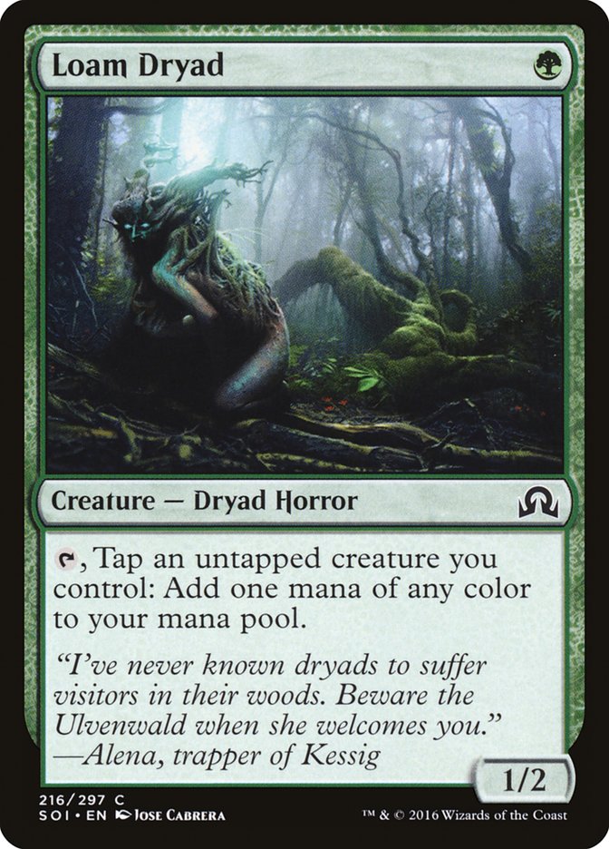 Loam Dryad 216 (Shadows over Innistrad)  - Foil | Good Games Adelaide SA
