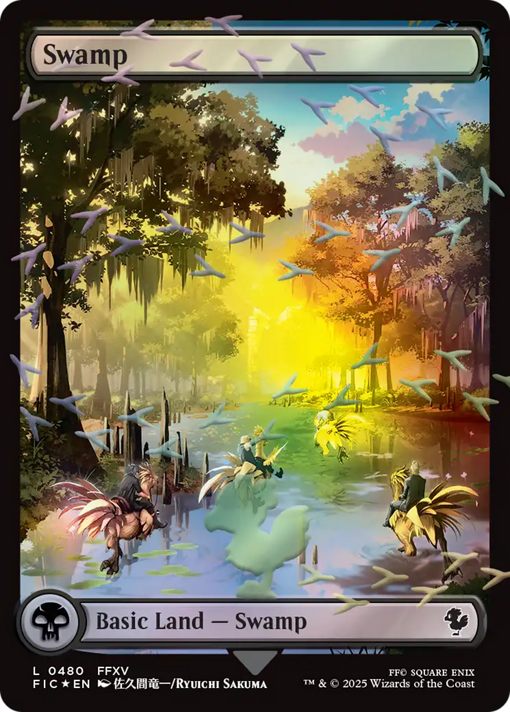 Swamp (Chocobo Track Foil) [FINAL FANTASY Commander] | Good Games Adelaide SA