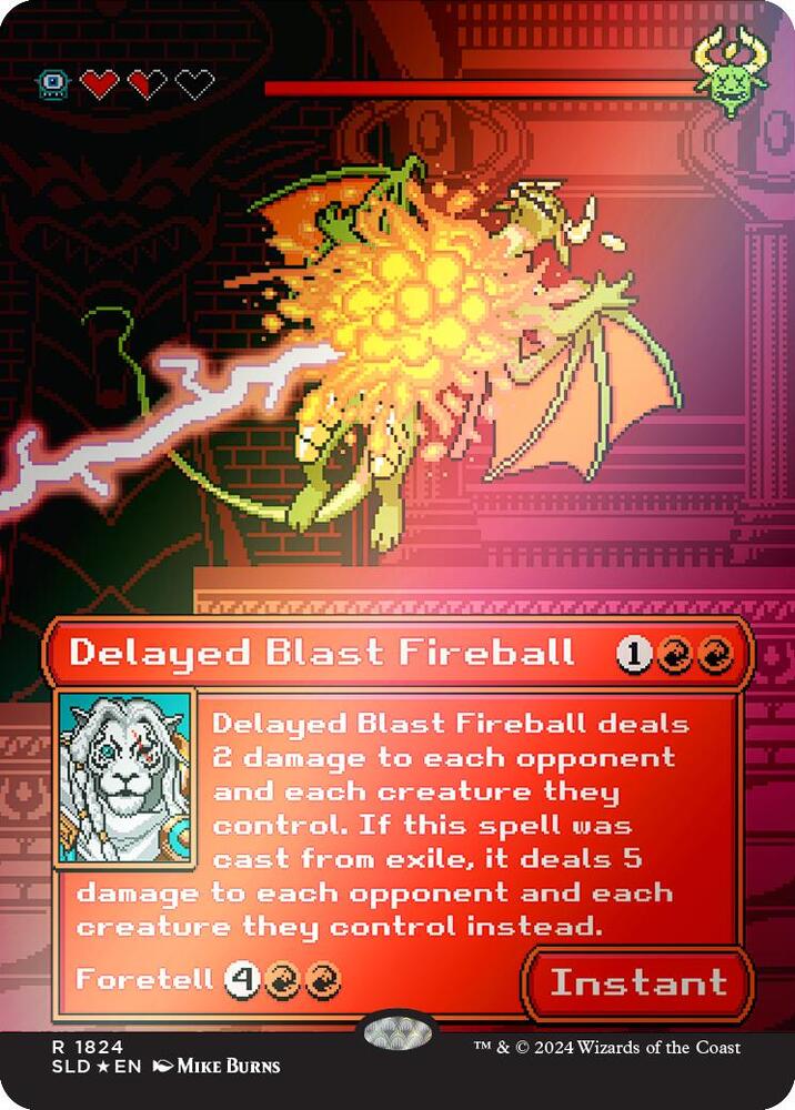 Delayed Blast Fireball Rainbow Foil 1824 (Secret Lair Drop Series)  - Foil | Good Games Adelaide SA