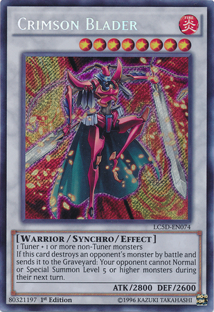 Crimson Blader [LC5D-EN074] Secret Rare | Good Games Adelaide SA