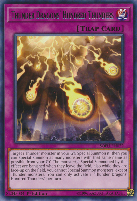 Thunder Dragons' Hundred Thunders [SOFU-EN072] Rare | Good Games Adelaide SA