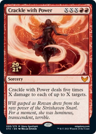Crackle with Power [Strixhaven: School of Mages Prerelease Promos] | Good Games Adelaide SA