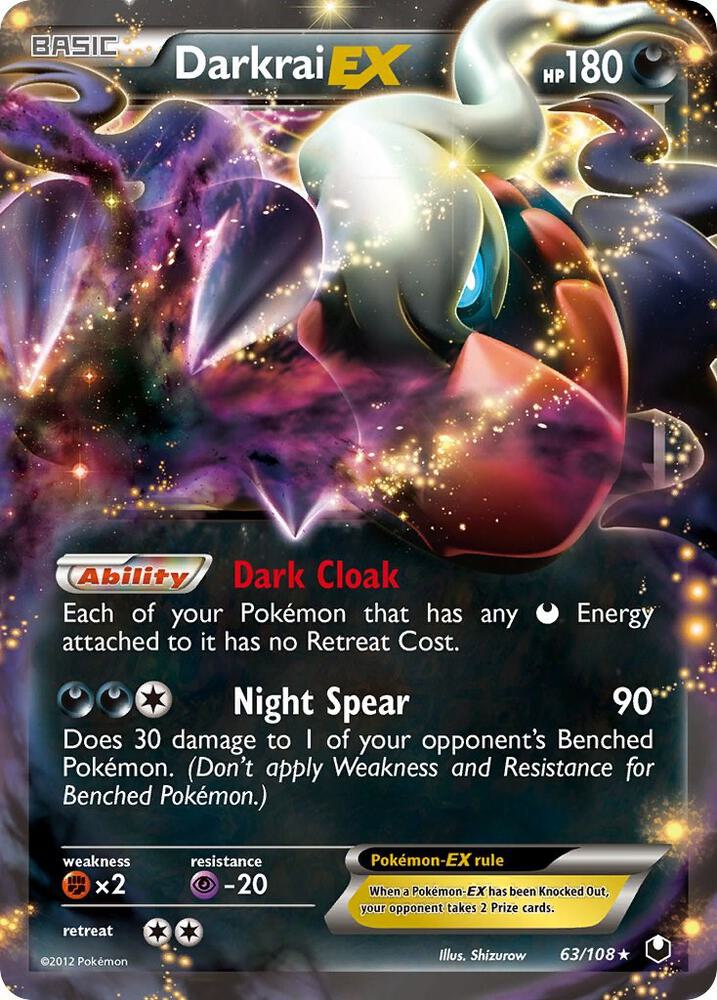 Darkrai EX 63/108 (Dark Explorers)  - Holofoil | Good Games Adelaide SA