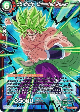 SS Broly, Unlimited Power [BT11-014] | Good Games Adelaide SA