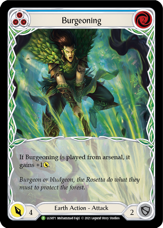 Burgeoning (Blue) [LGS071] (Promo)  Rainbow Foil | Good Games Adelaide SA