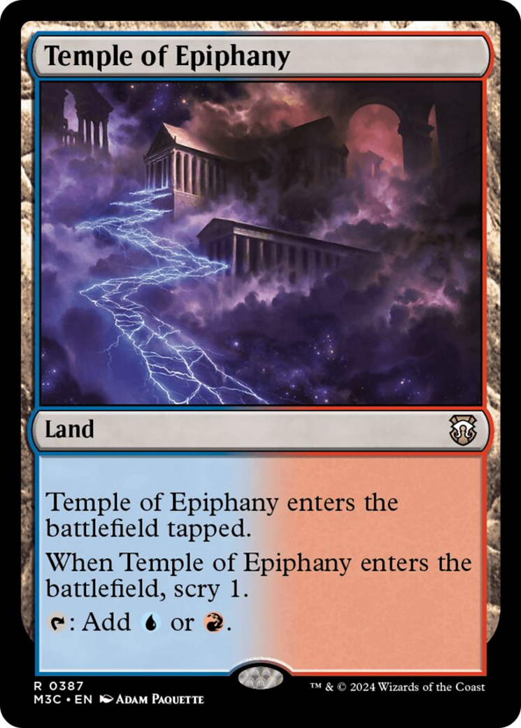 Temple of Epiphany (Ripple Foil) [Modern Horizons 3 Commander] | Good Games Adelaide SA