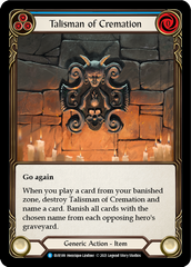 Talisman of Cremation [EVR189] (Everfest)  1st Edition Cold Foil | Good Games Adelaide SA