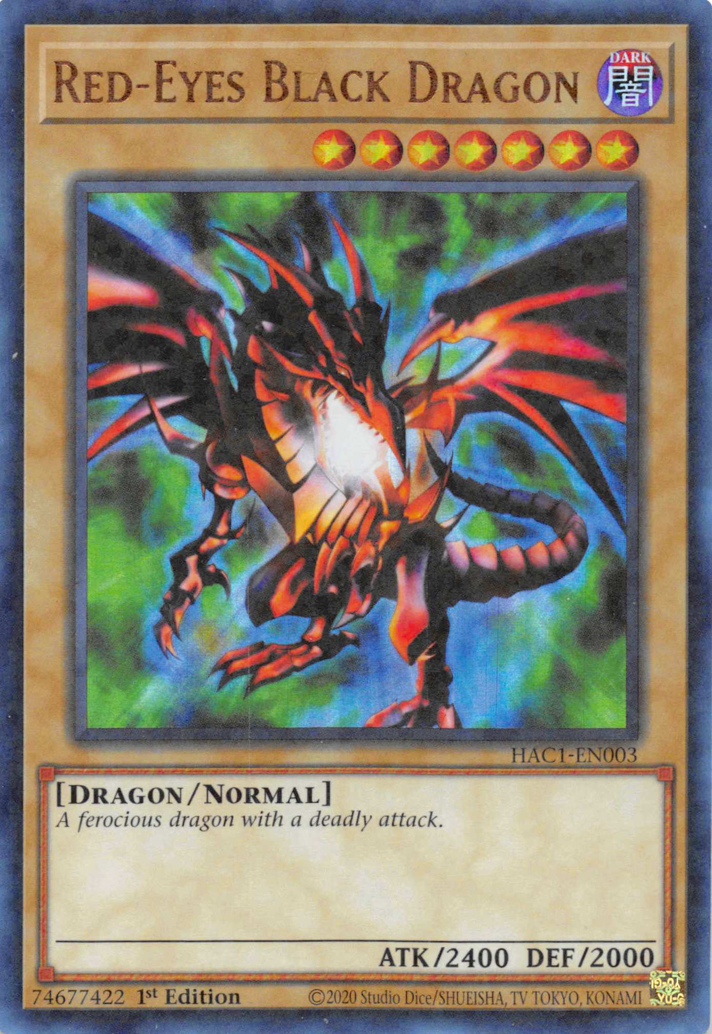 Red-Eyes Black Dragon (Duel Terminal) [HAC1-EN003] Parallel Rare | Good Games Adelaide SA